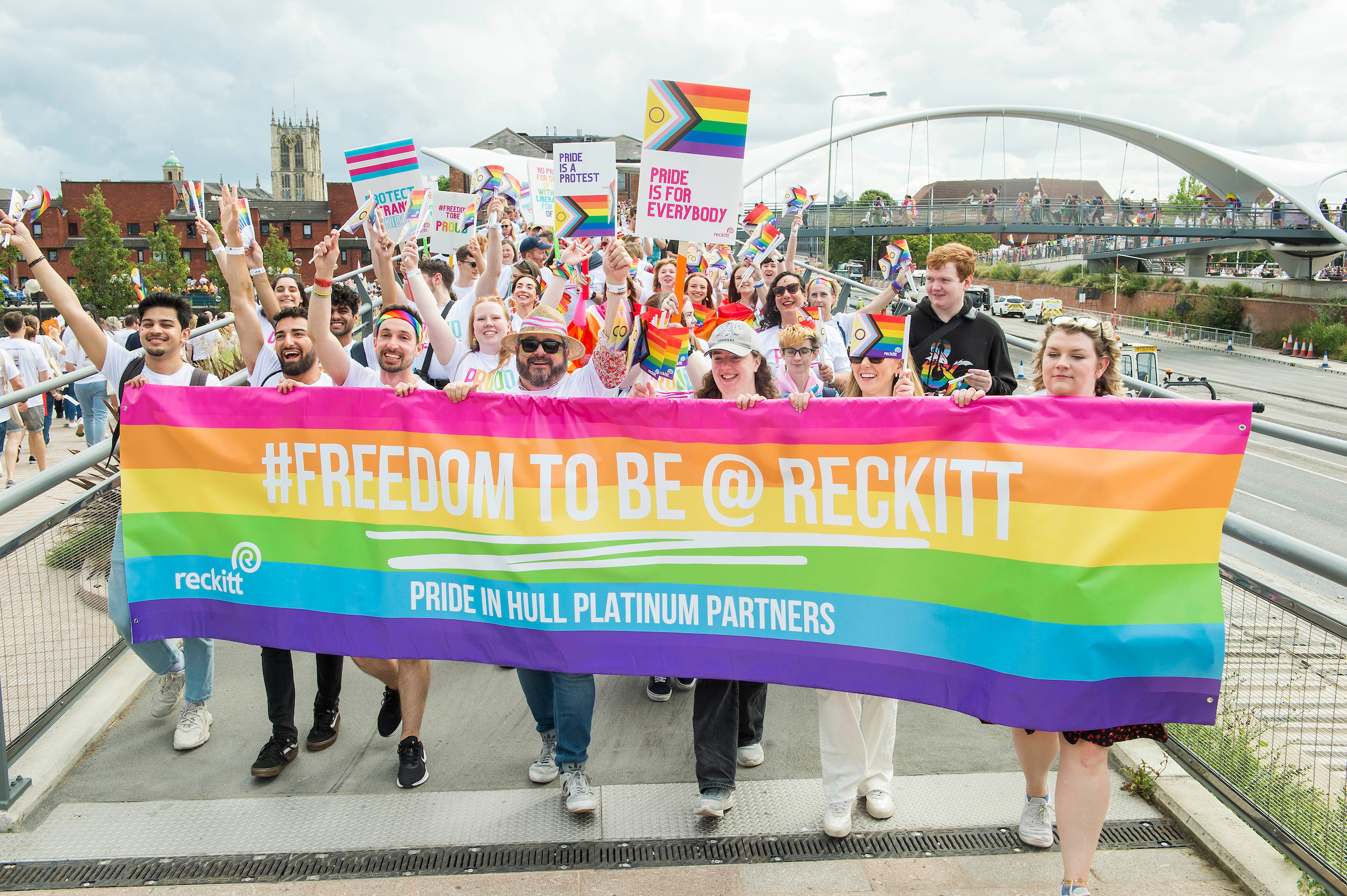 Reckitt employees in Hull Pride