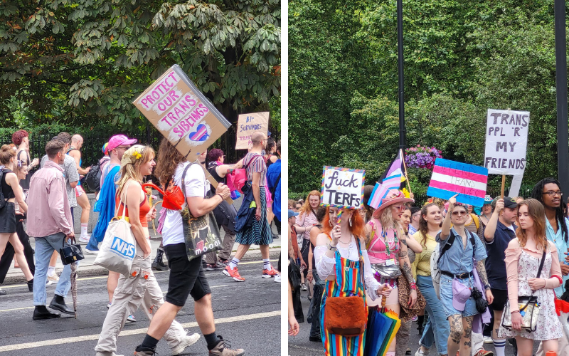 Thousands Show Up for Trans Pride London “Today Is About Love and Rage”